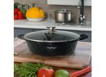 Padella Per Servire Padella Per Stufare Pentola Per Cucinare Induzione Ø28Cm Pentola In Alluminio Fuso Padella