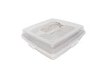 Michelino Contenitore Per Torte Contenitore Per Torte 35X35X10Cm Serie Alythia Beige