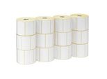 ZEBRA Etikettenrollen für Etikettendrucker 800284-605 weiß, 102,0 x 152,0 mm, 12 x 475 Etiketten