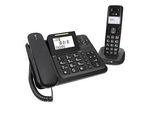 doro Comfort 4005 Schnurgebundenes Telefon-Set mit Anrufbeantworter schwarz