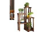 Supporto Per Piante In Legno, 6 Livelli, Interno/Esterno, Marrone