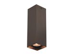 Spot A Soffitto Moderno Marrone Quadrato 17 Cm Per Soggiorno Cucina 1Xgu10 10W Ander Italux