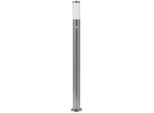 Lampada Da Terra Helsinki In Acciaio Inox Con Rilevatore Di Movimento Altezza 110 Cm E27 IP44