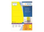 Etichette Angolari Per Cartelle Herma Special, 192 X 61 Mm, Giallo