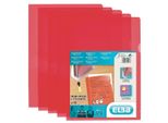 Elba Sichthllen M Star, Aus Pvc-Hartfolie 0,15 Mm, Rot