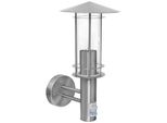 Eglo Lisio, Lampada Da Parete Per Esterni Con Rilevatore Di Movimento Lisio 60W Argento 30185