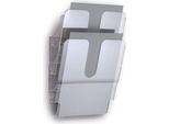 Durable Espositore Da Parete Flexiplus 2 A4 Verticale, 2 Pezzi, Trasparente, 1709008400