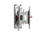 Montaggio A Parete Tv B-FS1 Argento A. 24 X L. 22 X P. 10 Cm
