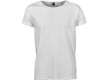 Tee Jays 5062 | Maglietta Roll-Up Da Uomo / 100 % Cotone Pettinato Ring-Spun - Colore: Bianco - Taglia: 3XL