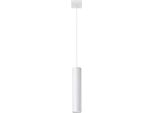 Lampada A Sospensione Lagos 1 Bianco 1Xgu10 10W Acciaio 100X8X8Cm Sollux Lighting