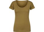 X.O By Promodoro 1545 | Maglietta Da Donna In Cotone Pettinato - Colore: Olive - Taglia: Xl