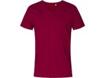 X.O By Promodoro 1425 | Maglietta Uomo Collo A V, Cotone Pettinato - Colore: Berry - Taglia: Xl