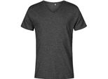 X.O By Promodoro 1425 | Maglietta Con Scollo A V Da Uomo, Cotone Pettinato - Colore: Heather Black - Taglia: S