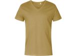 X.O By Promodoro 1425 | Maglietta Con Scollo A V Da Uomo, Cotone Pettinato - Colore: Olive - Taglia: Xxl
