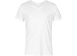 X.O By Promodoro 1425 | Maglietta Uomo Collo A V, Cotone Pettinato - Colore: Bianco - Taglia: S