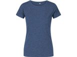 X.O By Promodoro 1505 | Maglietta Girocollo Da Donna, Cotone Pettinato - Colore: Heather Navy - Taglia: Xs