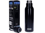 Noveen Borraccia Thermos In Acciaio Inox Lucido | 500 Ml, Nero
