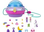 Cofanetto Ufo Principessa Doppio Divertimento Polly Pocket, 2 Bambole Piccole, 15 Accessori, 1 Vestito Moda, Funzione Pop & Swap, Dai 4 Anni In Su