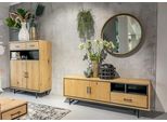 Highboard Gutmann Factory, Beige (Natur), B:115Cm H:145Cm T:43Cm, Mdf, Sideboards, Highboard, Stauraumschrank, Breite 115 Cm