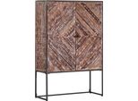 Highboard Gutmann Factory, Braun, B:100Cm H:150Cm T:38Cm, Sideboards, Highboard, Stauraumschrank, Breite 100 Cm