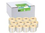 DYMO Etikettenrollen für Etikettendrucker S0722540 weiß, 57,0 x 32,0 mm, 12 x 1000 Etiketten