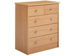 WOHNLING Schubladenschrank buche 5 Schubladen 60,0 x 35,0 x 70,0 cm