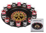 Out Of The Blue 79/3988 - Gioco Di Bevute In Plastica, Roulette Con 16 Bicchieri E 2 Palline, Circa 30 Cm, Nero-Rosso