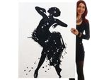 Pittura Ad Olio Ballerina, 100% Dipinto A Mano Pittura Murale Xl, 120X90Cm