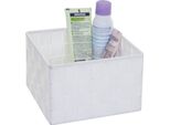 Cesto Portaoggetti HWC-C37, Cesto Decorativo Cesto Portaoggetti Cesto Decorazione 12X19X19Cm ~ Bianco