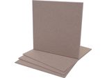 Set Di 4 Pannelli Acustici Da Parete HWC-L52, Pannelli Acustici Da Parete, Superficie Fonoassorbente Di 1Mq 50X50Cm ~ Marrone Chiaro