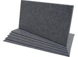 Set Di 6 Pannelli Acustici Da Parete HWC-L52, Pannelli Acustici Da Parete, Fonoassorbenti 1 Mq Superficie 60X30Cm ~ Grigio