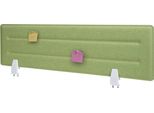 Divisorio Per Scrivania HWC-G76, Bacheca Per Scrivania Con Schermo Per La Privacy, Tessuto Per Isolamento Acustico Con Goffratura ~ 100X30Cm Verde