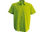 Camicia Kariban In Popeline A Manica Corta In Cotone Poliestere Easy-Care Per Uomo
