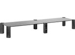 Supporto Per Doppio Monitor Supporto Per Schermo Regolabile In Altezza Per 2 Monitor Supporto Per Computer Portatile Alzata Per Monitor In Vetro Temperato Supporto Per Computer Portatile Fino A Max. 20 Kg