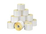 ZEBRA Etikettenrollen für Etikettendrucker 800262-125 weiß, 57,0 x 32,0 mm, 12 x 2100 Etiketten