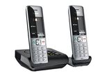 Gigaset COMFORT 500A duo Schnurloses Telefon-Set mit Anrufbeantworter schwarz-silber