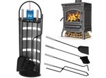 Set Camino Kotarbau® 5 Pezzi In Acciaio Inox Nero Con Manico Argento