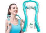 Massaggiatore Del Collo Per Il Rullo Di Massaggio Del Collo Massaggiatore Di Plastica Colorato Della Spalla Del Punto Di Attivazione Della Palla Di Agopressione Blu