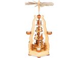 Piramide Natalizia In Legno Brubaker - Piramide Con Re, Cantori, Maria, Giuseppe, Gesù - Piramide Di Tealight Da 55 Cm Per Natale - Piramide Da Tavolo