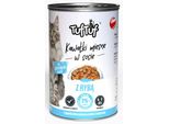 Tuf Tuf Cibo Umido Per Gatti Pezzi Di Carne Pesce 415 G