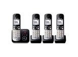 Panasonic KX-TG6824GB Schnurloses Telefon-Set mit Anrufbeantworter schwarz-silber