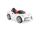 Moni Kinder Elektroauto Liberty, Fernbedienung Eva-Reifen RüCklichter Gurt MP3 Weiß