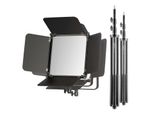 Walimex Pro 2X Led Niova 100-F Pro 100 W Pannello Bicolore Con Treppiede 2X Lampada, Luce Video Dimmerabile, Luce Da Studio Con Luce Morbida, Luce Fotografica Con Telecomando