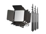 Walimex Pro 3X Led Niova 100-F Pro 100 W Pannello Bicolore Con Treppiede Lampada 3X, Luce Video Dimmerabile, Luce Da Studio Con Luce Morbida, Luce Fotografica Con Telecomando