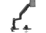 Wiltec Supporto Per Monitor Da Tavolo Con Piastra Vesa Per Monitor Piatti E Curvi, Supporto Per Monitor Fino A 20 Kg, Supporto Per Monitor Con Morsetto Da Tavolo