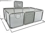 Area Giochi Per Bambini, Ampia Area Sicura, Uso Multifunzionale, Grigio Chiaro Senza Porta