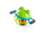 Bright Starts, Oball Jingle & Shake Pal, Palla Da Afferrare A Forma Di Rana Con Campana, Anello Da Afferrare E Sfere Scorrevoli In Un Design Flessibile E Facile Da Afferrare