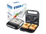 Noveen Tostapane Per Panini Con Rivestimento Antiaderente Potenza 800 Watt (Nero)