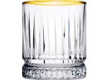 Pasabahce Elysia 520014 Bicchieri Da Acqua Golden Touch, Set Di 4 Bicchieri Da Whisky