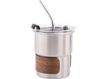 Tazza Da Caffè Da Viaggio In Acciaio Inox Con Cannuccia 250Ml